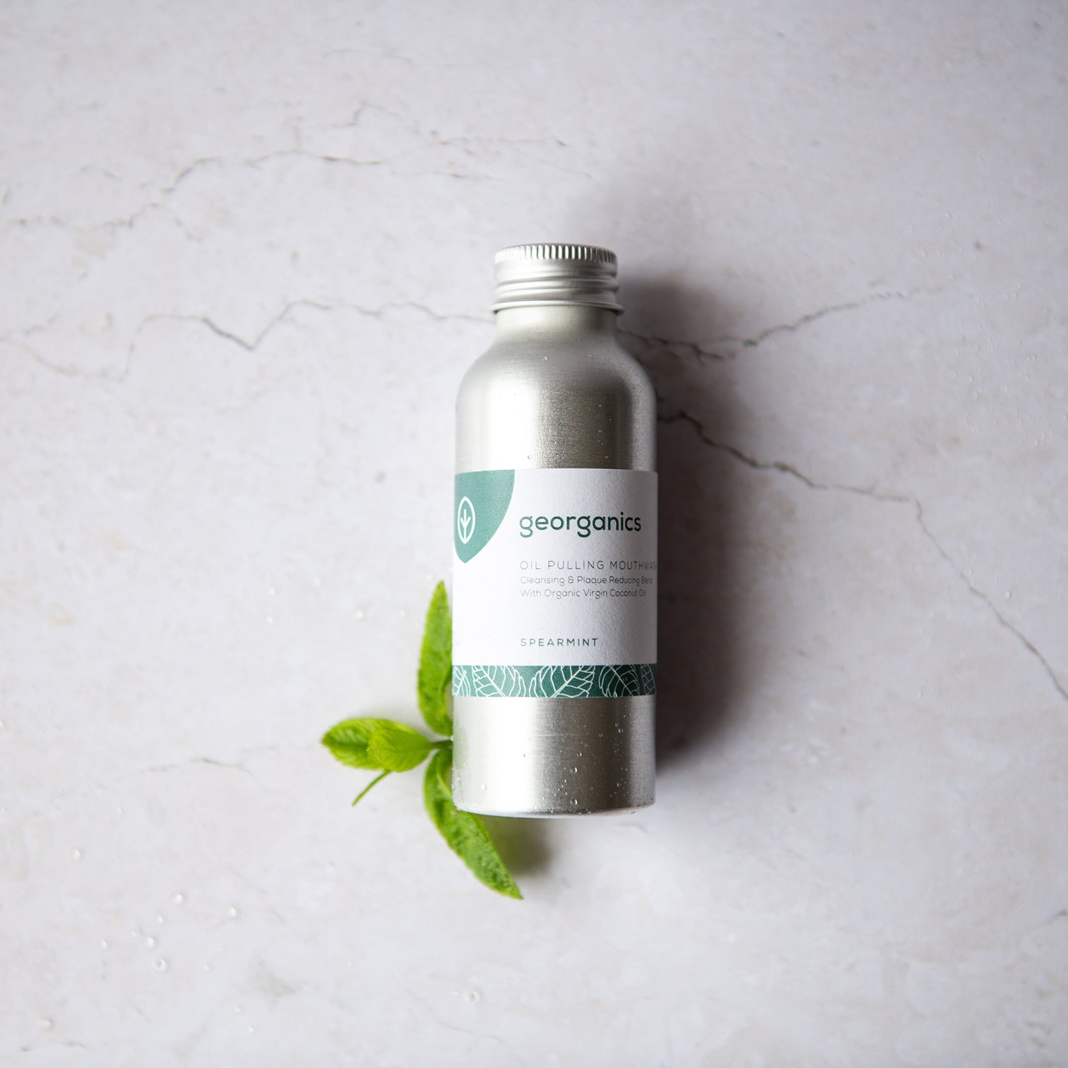 Spearmint Oil Pulling Mouthwash - Life Before Plastik